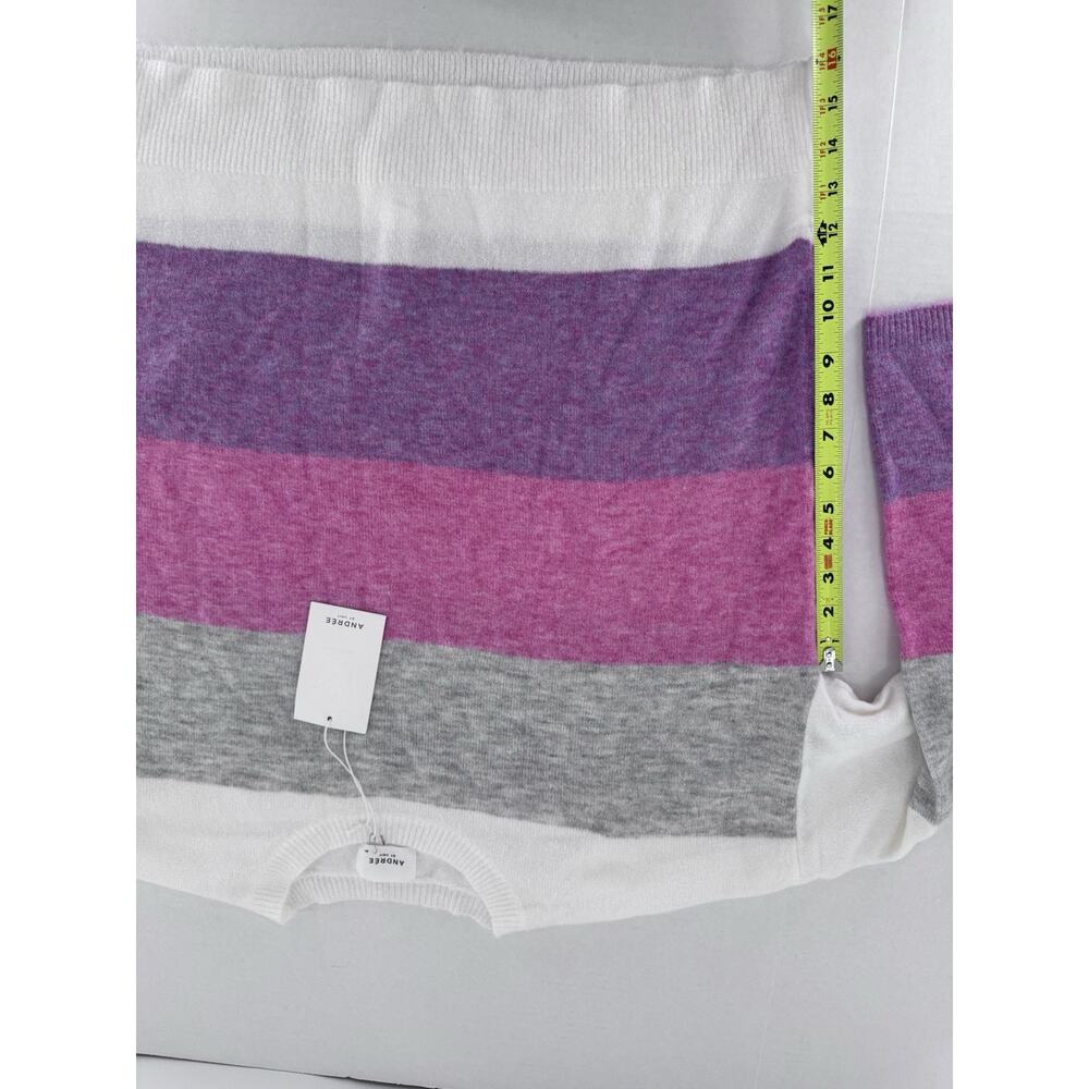 Andree By Unit Sweater Size M/L Colorblock Oversized Cozy Pink Crewneck $50 - Picture 10 of 15